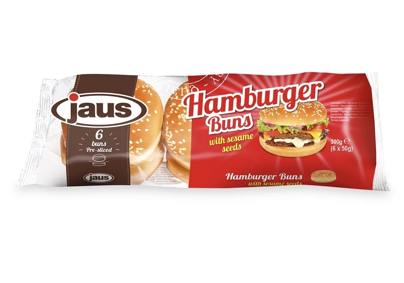 Jaus szezámmagos hamburger zsemle 6 x 50 g (300 g)
