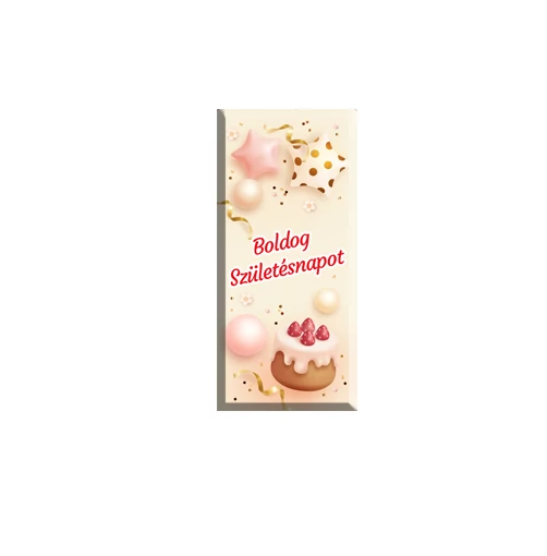 Torta mintás boldog születésnapot feliratos tejcsokoládé 90g