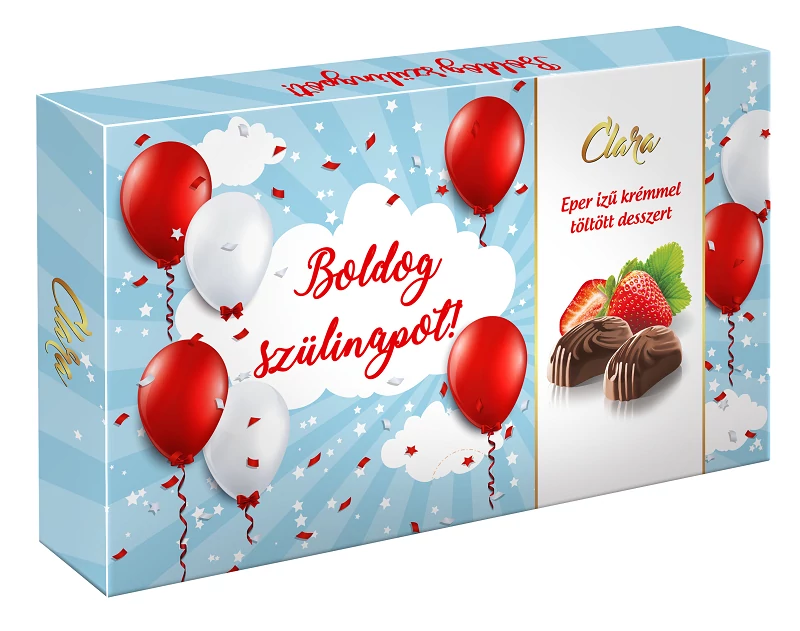 Clara boldog születésnapot feliratos desszert 125g