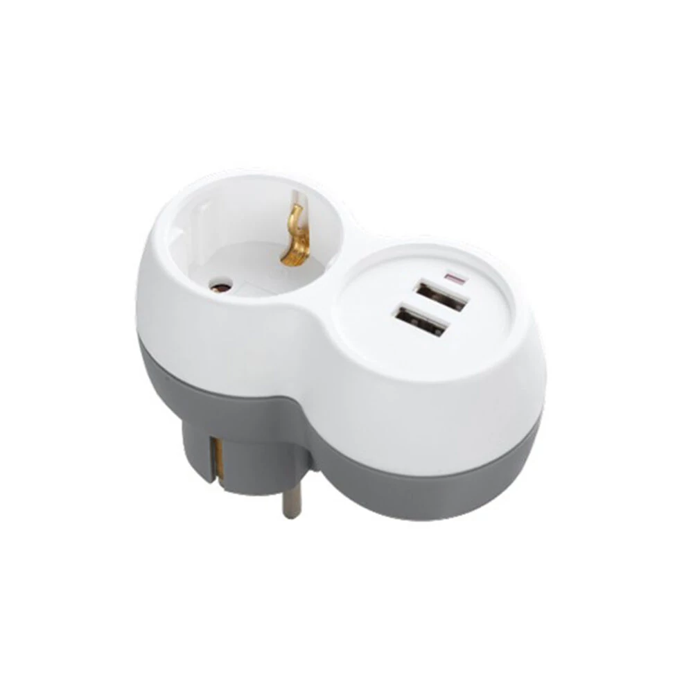 Technik T-elosztó 1-es + USB 16A TP1+USB
