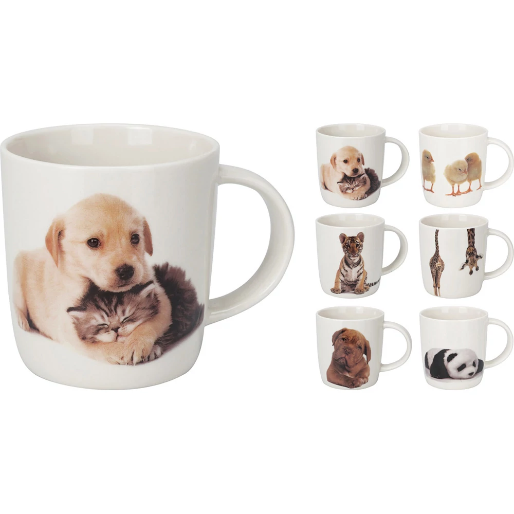 Állatos porcelán bögre 350ml