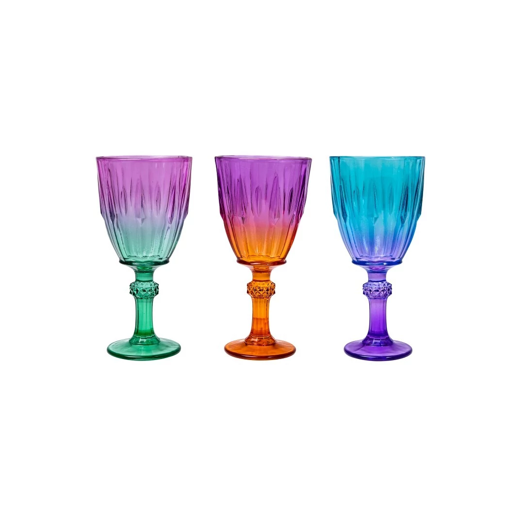 Herevin talpas üvegpohár ombre 200ml 3db 131602-005