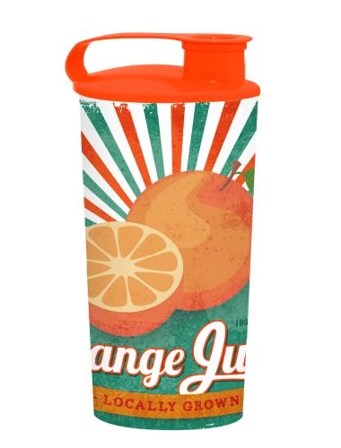 Műanyag pohár narancsos 470ml SO582