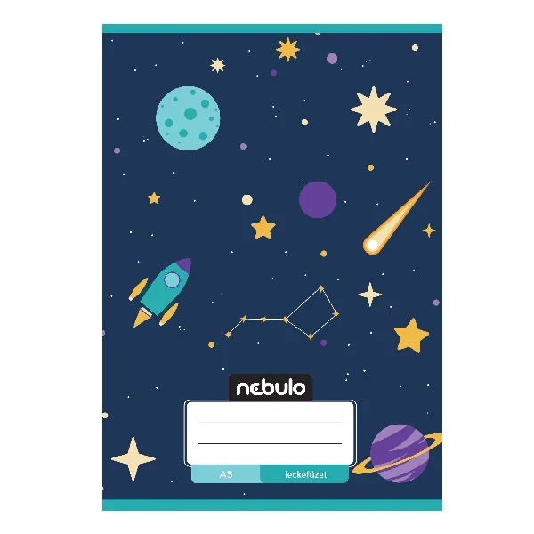 Nebulo mintás fedelű leckefüzet A/5
