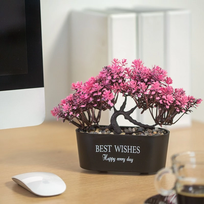 Bonsai művirág többféle változatban 19x13cm 11825