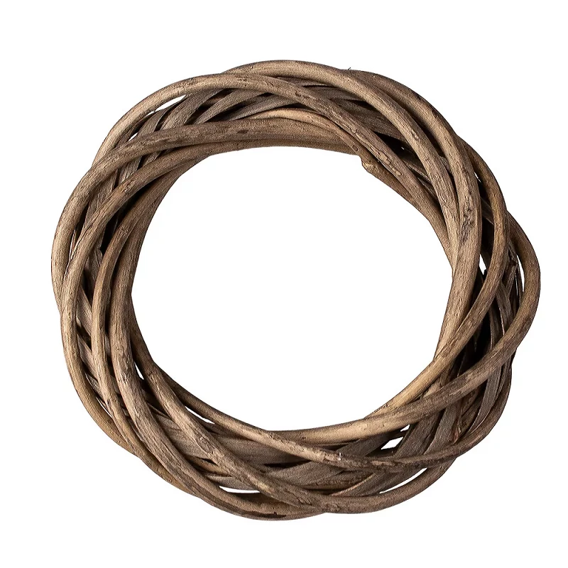 Fonott vessző koszorúalap szürke színben 30cm KA4-30G