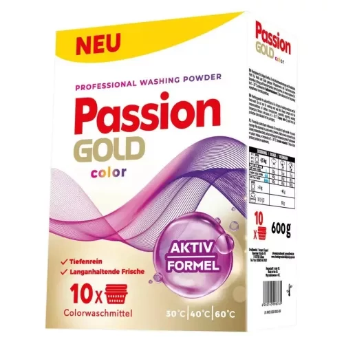 Passion gold professional mosópor színes ruhákhoz 600g 10mosás