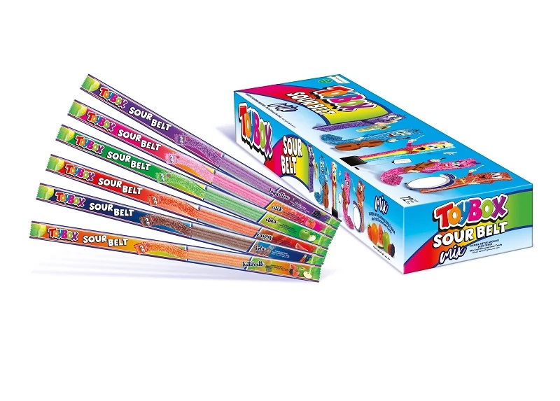 Sour belt gyümölcsös cukorszalag 20g