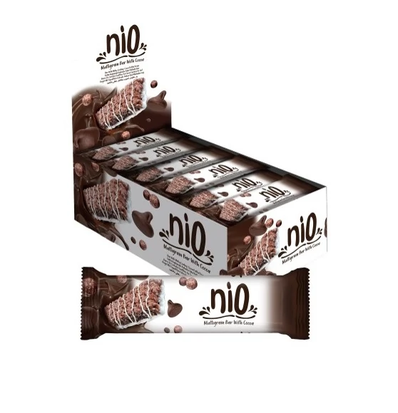 Nio milky kakaós puffasztott gabonapehely szelet fehér bevonó talppal 23g
