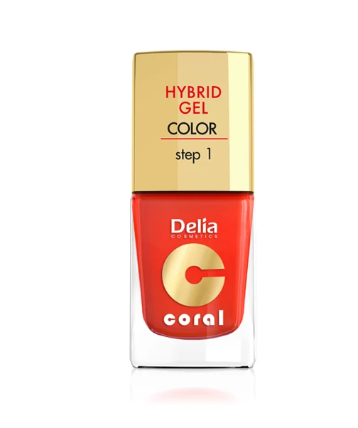 Delia hybrid gel narancs színű körömlakk 11ml 14