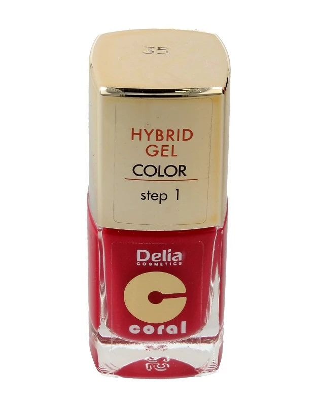 Delia hybrid gel piros színű körömlakk 11ml 35