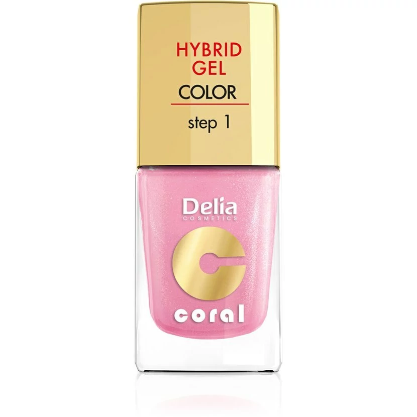 Delia hybrid gel rózsaszín csillámos színű körömlakk 11ml 31