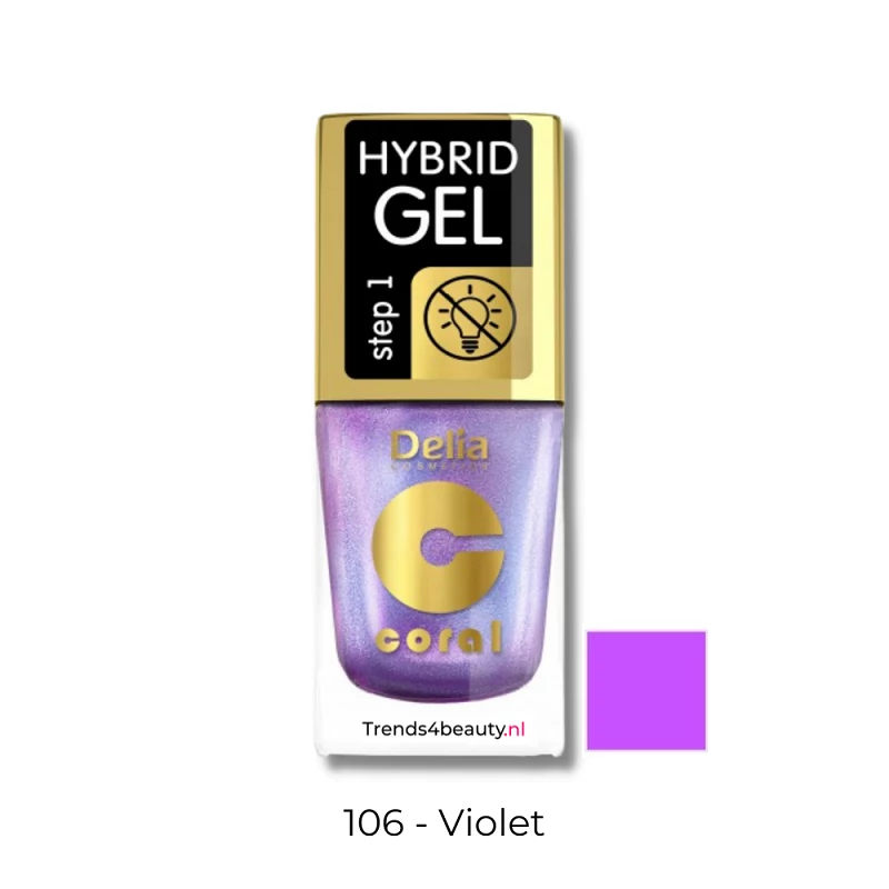 Delia hybrid gel viola színű körömlakk 11ml 106