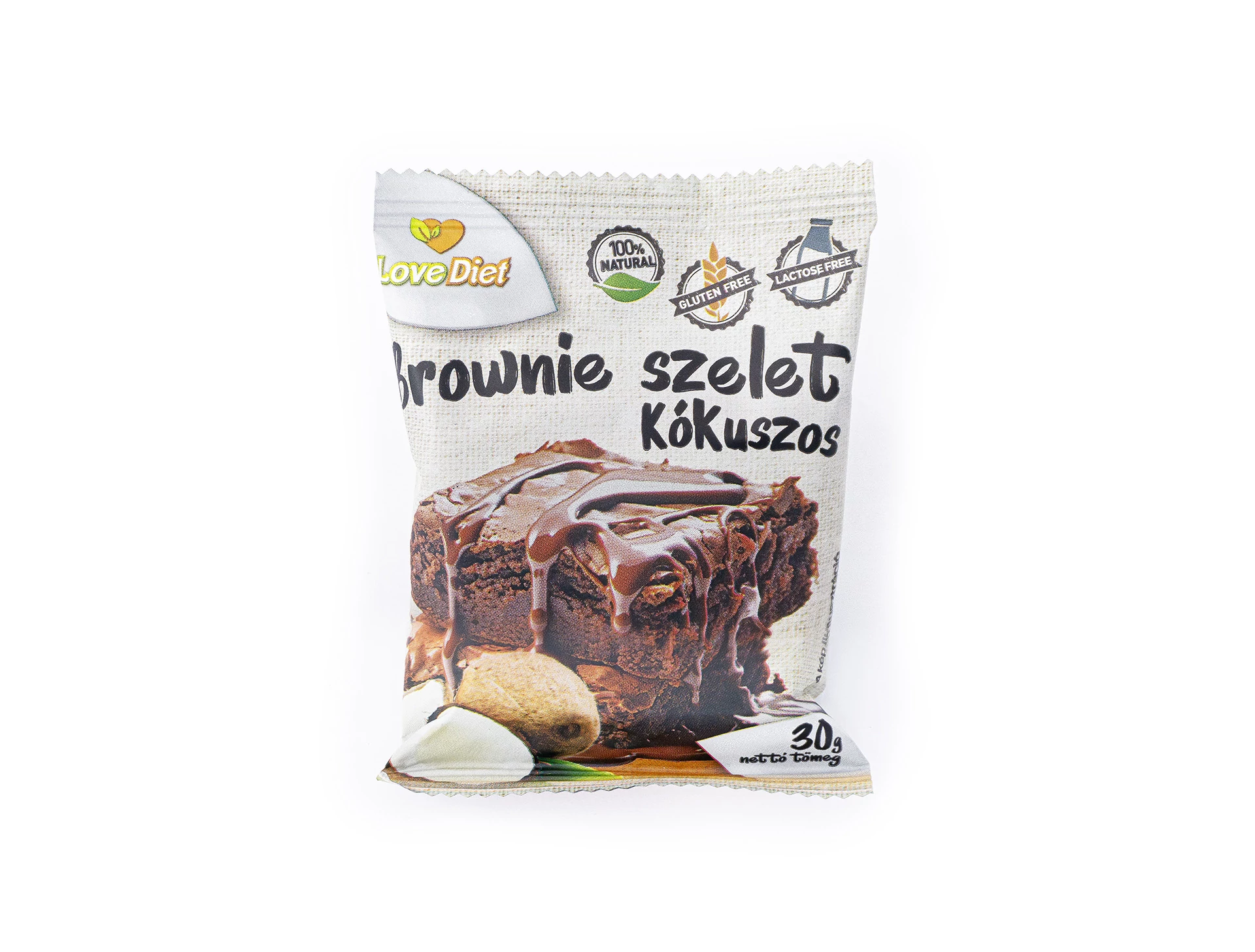Love Diet brownie kókuszos GM és laktózmentes 30g