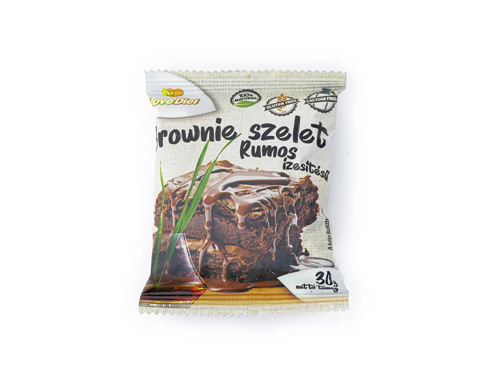 Love Diet brownie rum ízű GM és laktózmentes 30g