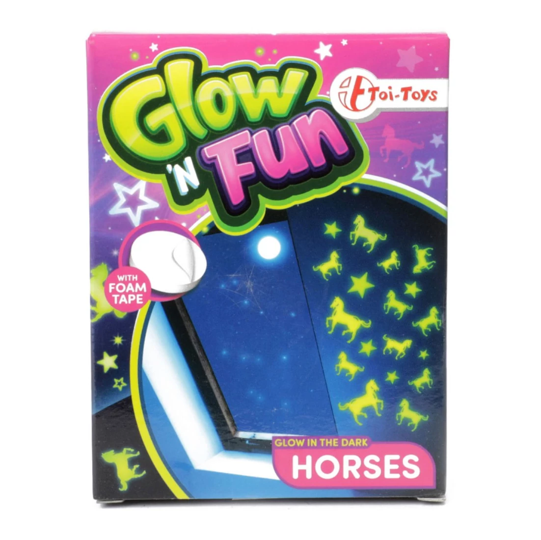 Glow'N Fun Lovas fluoreszkáló dekor matrica