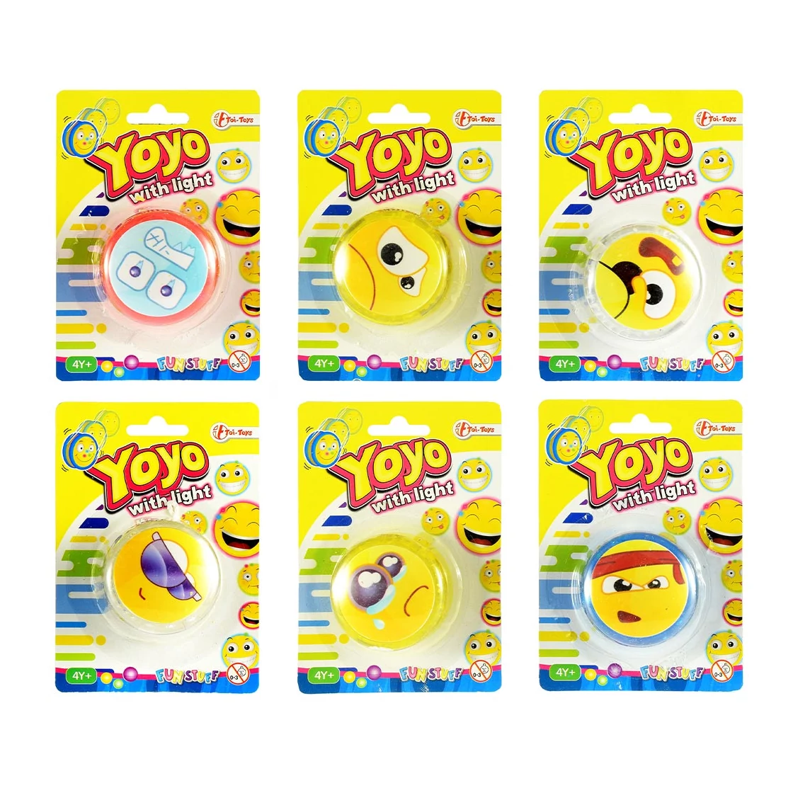 Világítós Emojis Yoyo többféle változatban 1db