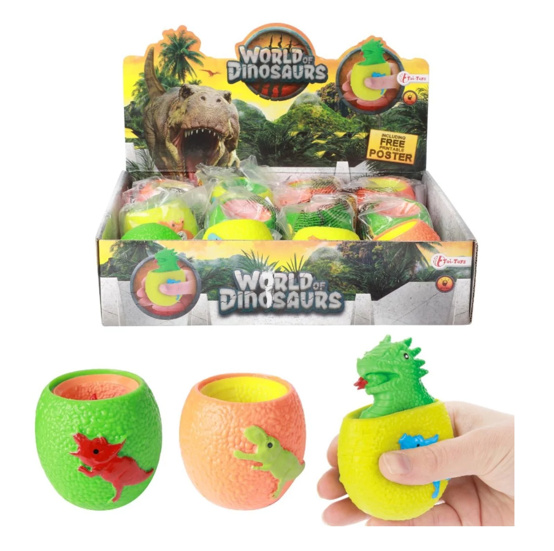 World of Dinosaurs Pop-Out nyomkodható dinoszauruszos játék
