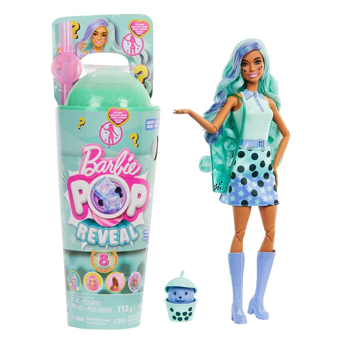 Barbie: Slime Reveal Bubi buli Zöld baba - Mattel