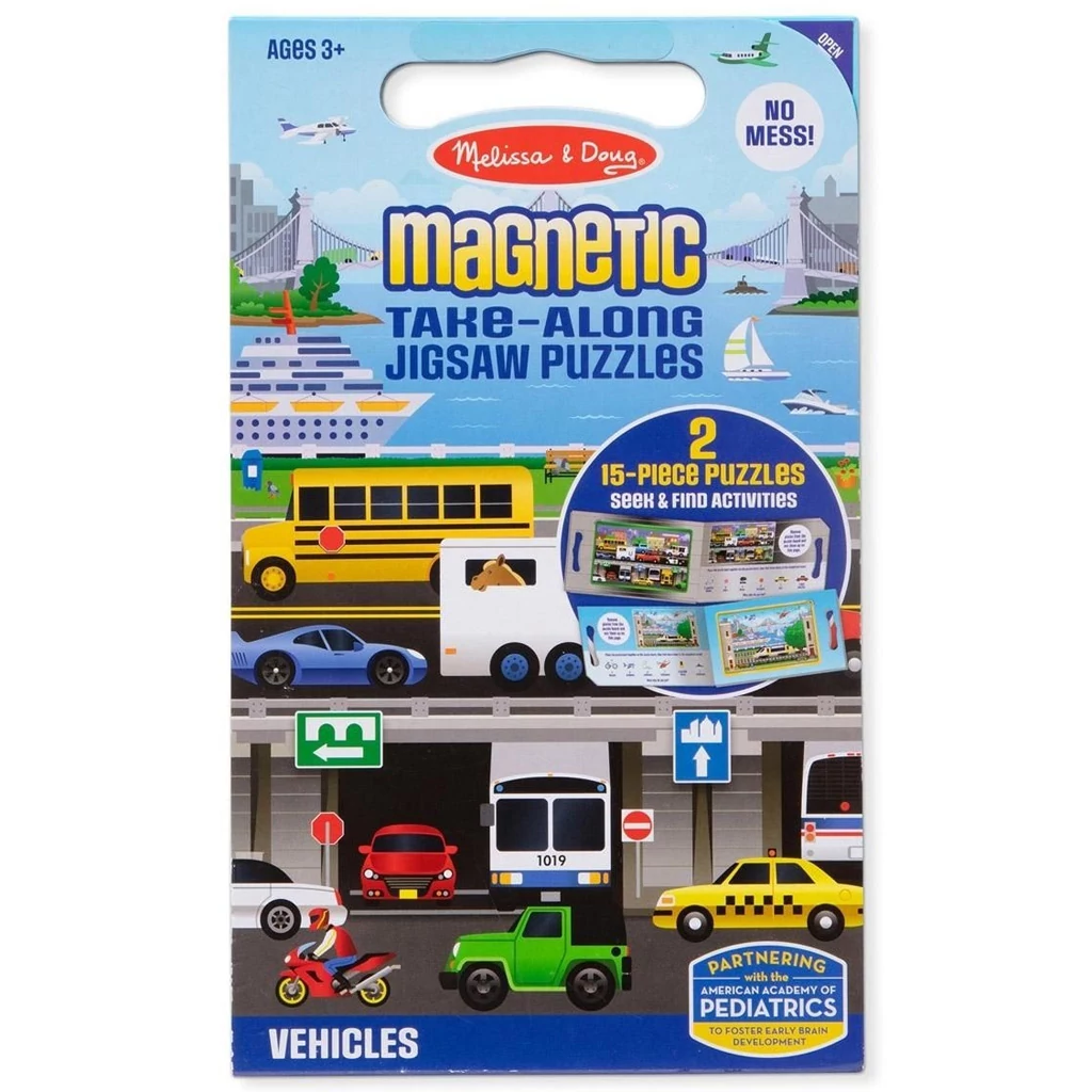 Járművek mágneses puzzle szett - Melissa & Doug
