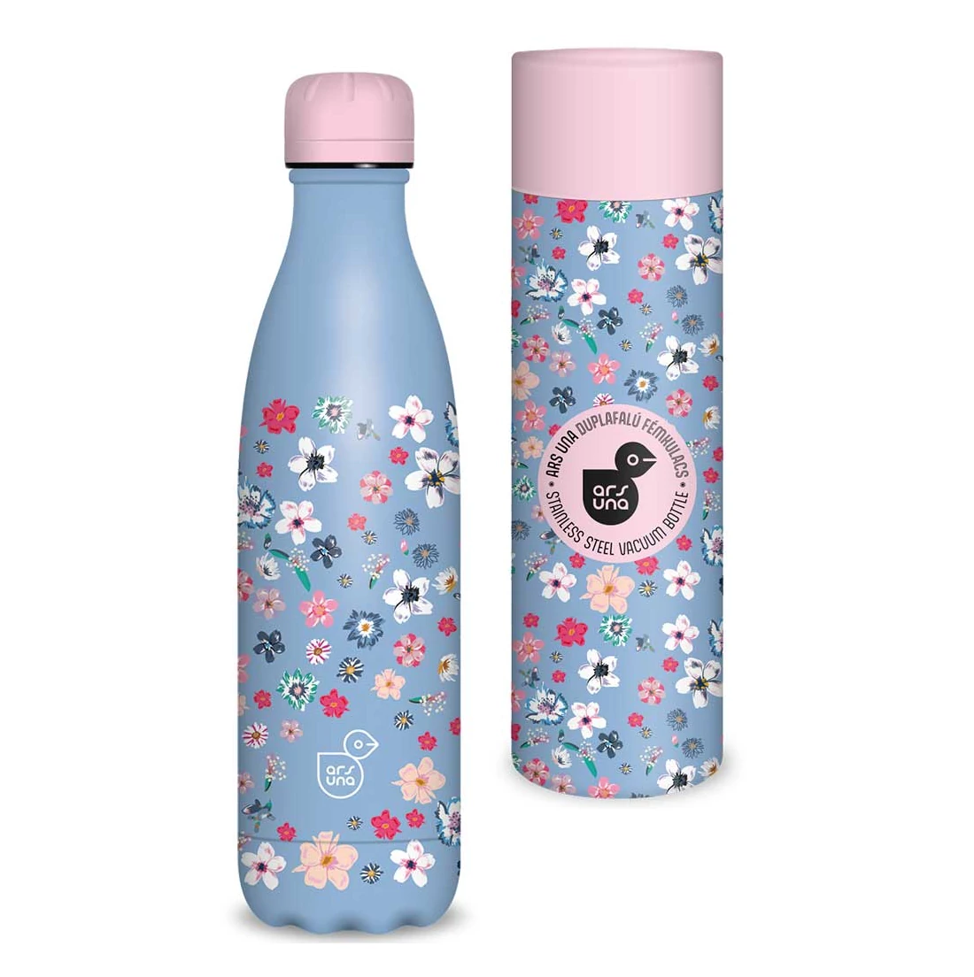 Ars Una: Pearl Blossom duplafalú fém kulacs díszdobozban 500ml