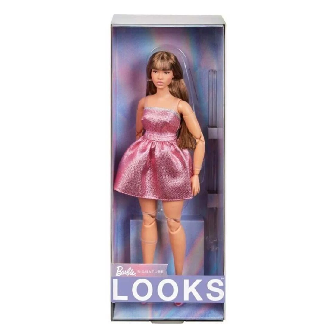Barbie: Pasztell Kollekció - Pink ruhában - Mattel