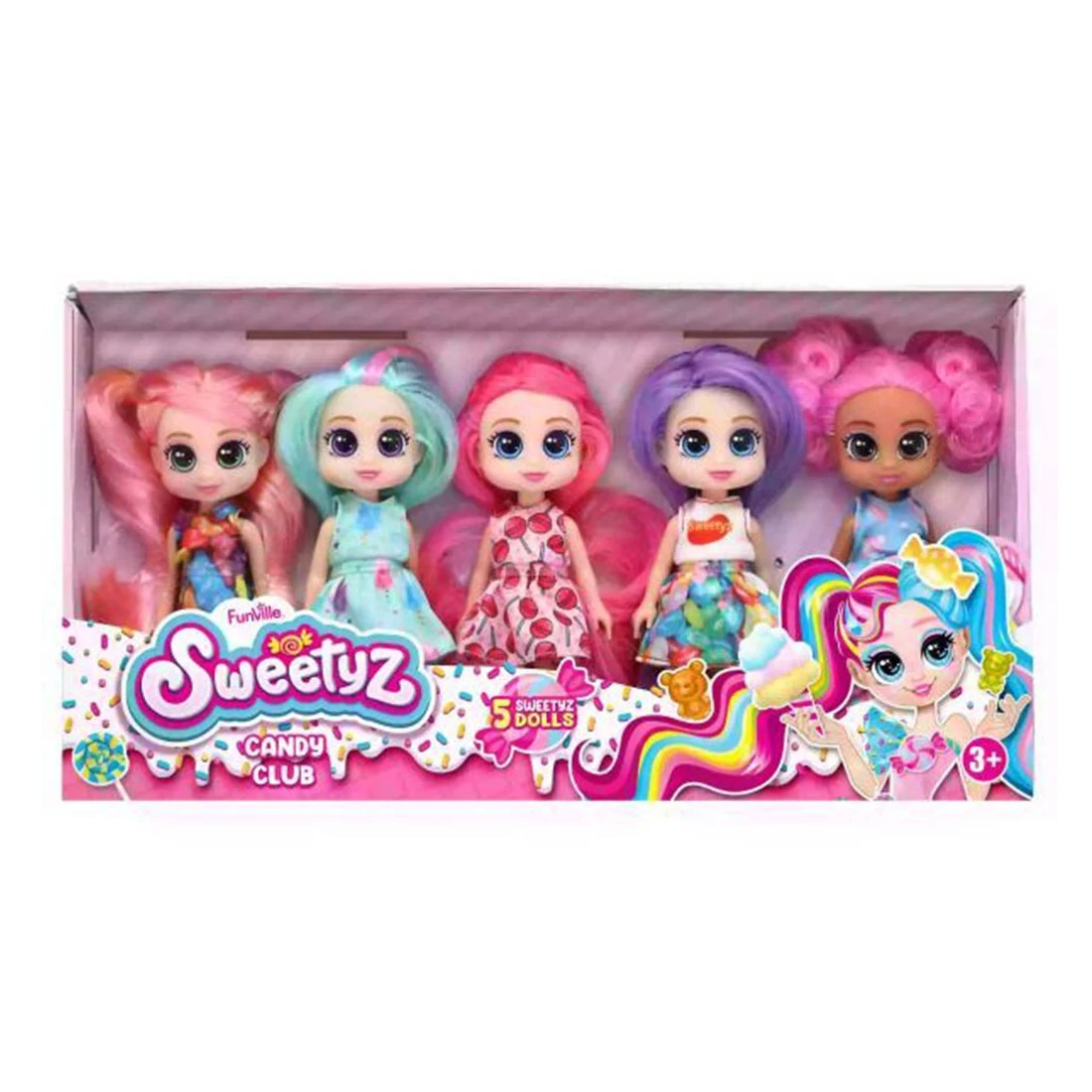 Funville: Cukorfalat Mini illatos baba 5db-os szett