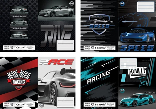 T-CREATIV FÜZETBORÍTÓ A/5 SPORTCARS N12067TSC