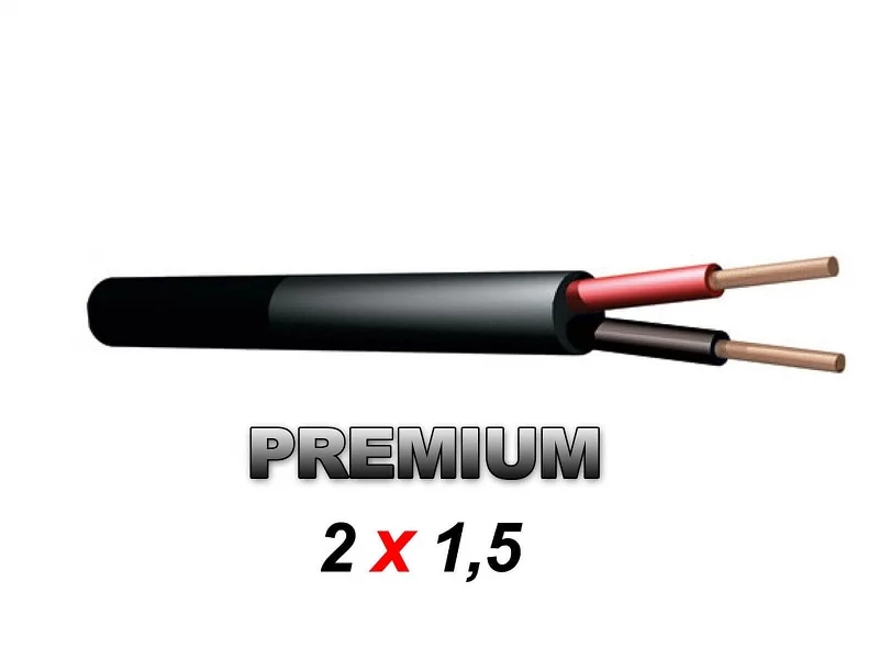 Thunder S231 Prémium gumírozott hangfalkábel| OFC (2×1|5 mm2)