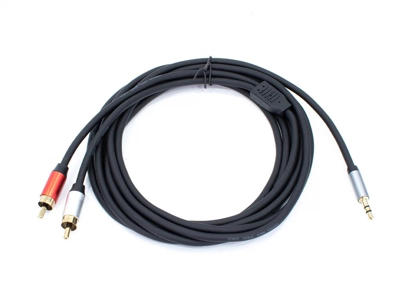 Thunder AU005-30 sztereo jelkábel (3|5 mm Jack - 2x RCA) - (3 m)