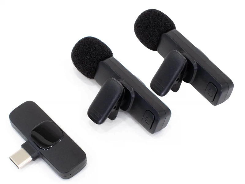 Thunder WLM-012 Vezeték nélküli csíptetős mikrofon (2db) telefonhoz - USB-C