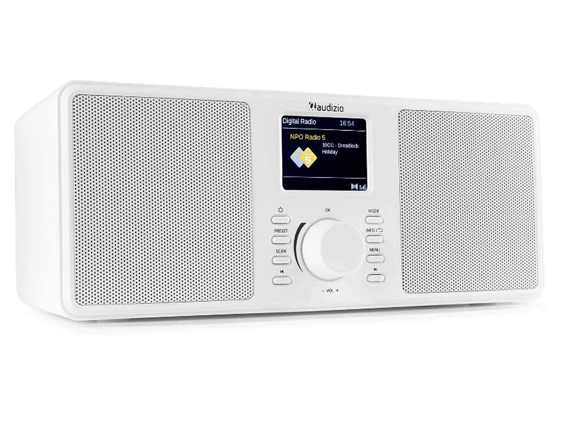 Audizio MONZA| Dab+| FM sztereó rádió bluetoothal (fehér)