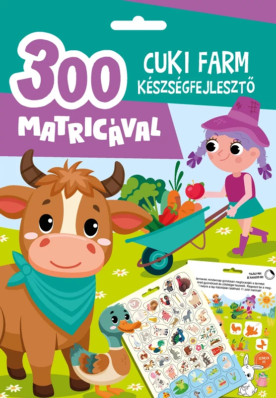 Cuki farm foglalkoztató 300db matricával