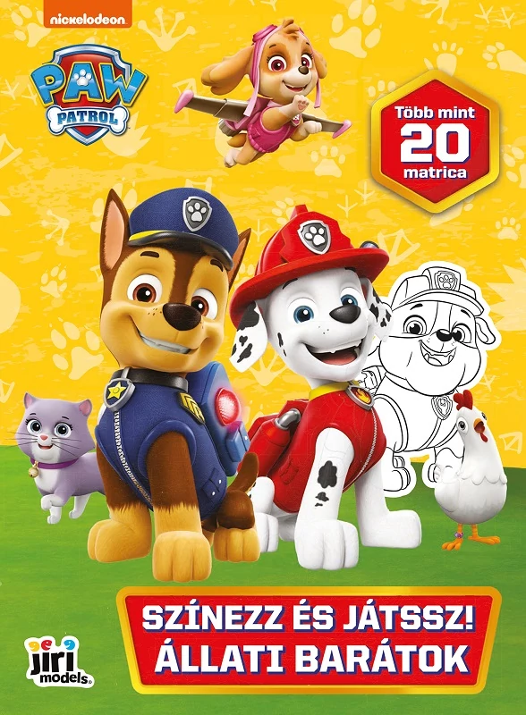Mancs Őrjárat: Állati barátok kifestő