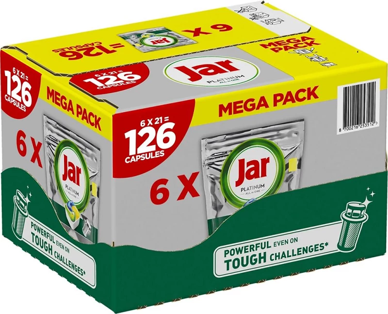 Jar all in one platinum mosogatógép tabletta 6x21db