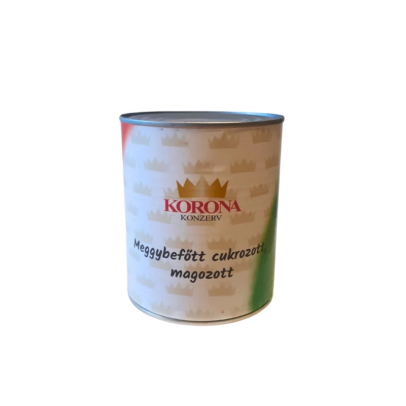 Korona meggybefőtt magozott cukrozott 720g/400g
