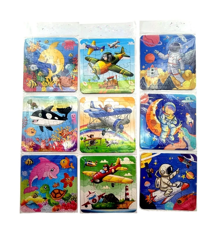 Játék 3db-os puzzle csomag 14x14cm 72564