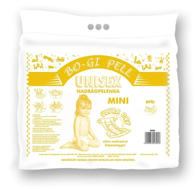 Bo-Gi mini pelenka 50db-os kiszerelésben