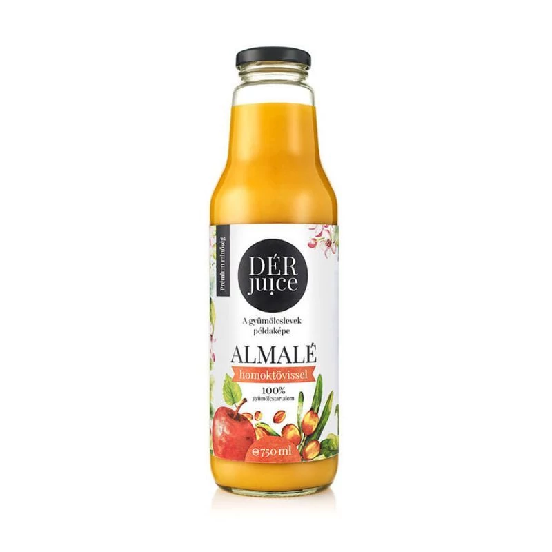 Dér Juice 100% almalé homoktövissel 0,75L DRS